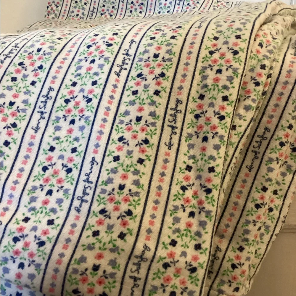 Vintage Lanz of Salsbury Flannel Cotton Flat Sheet